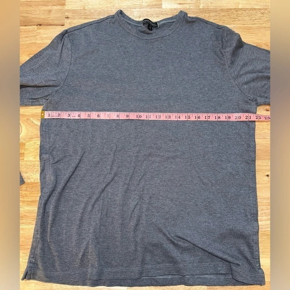 Banana Republic Luxury Touch Performance Gray Long Sleeve T-Shirt - Tall XL